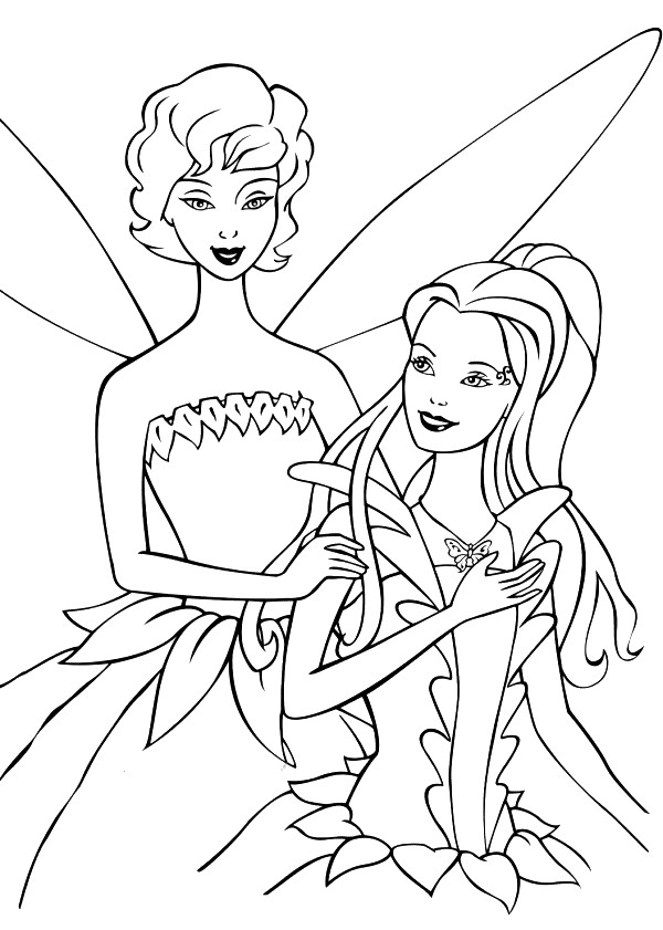 Coloring page Barbie FairyTopia Barbie FairyTopia